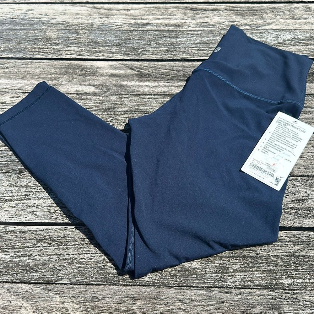 Lululemon Align Pant 25" true navy size 10 NWT blue leggings